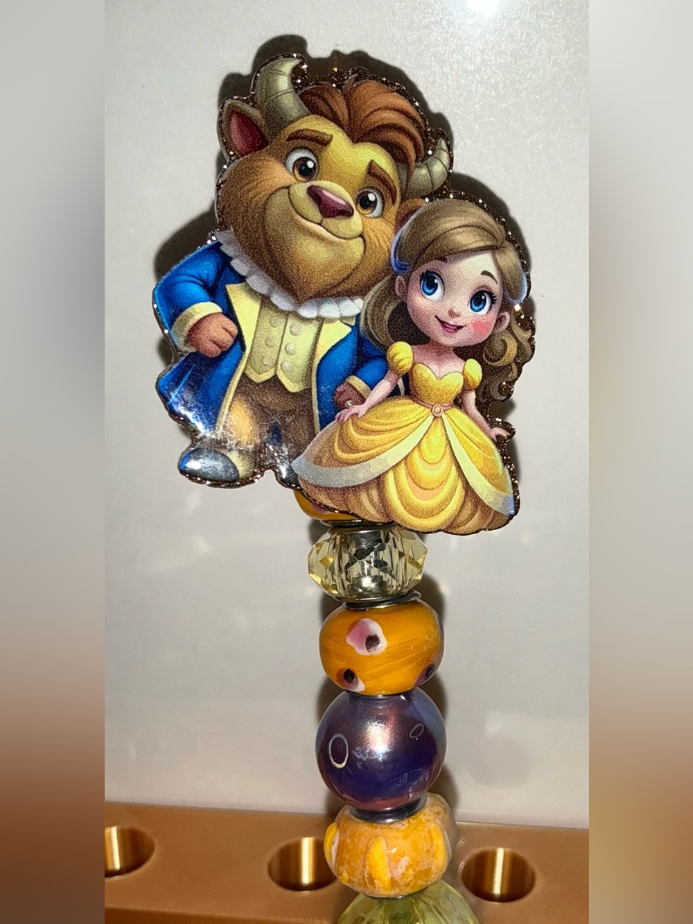 Belle & Beast Yellow Princess Bead Pen -great for a collector